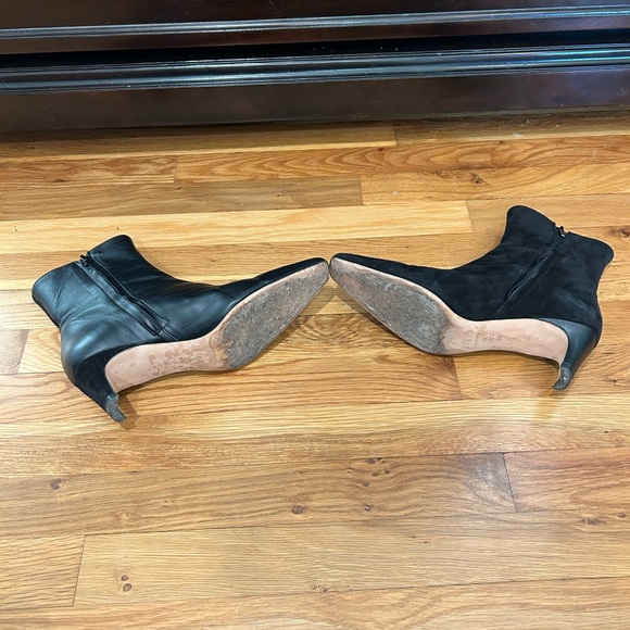 STAUD Black Leather/Suede Ankle Boots - Picture 7 of 14